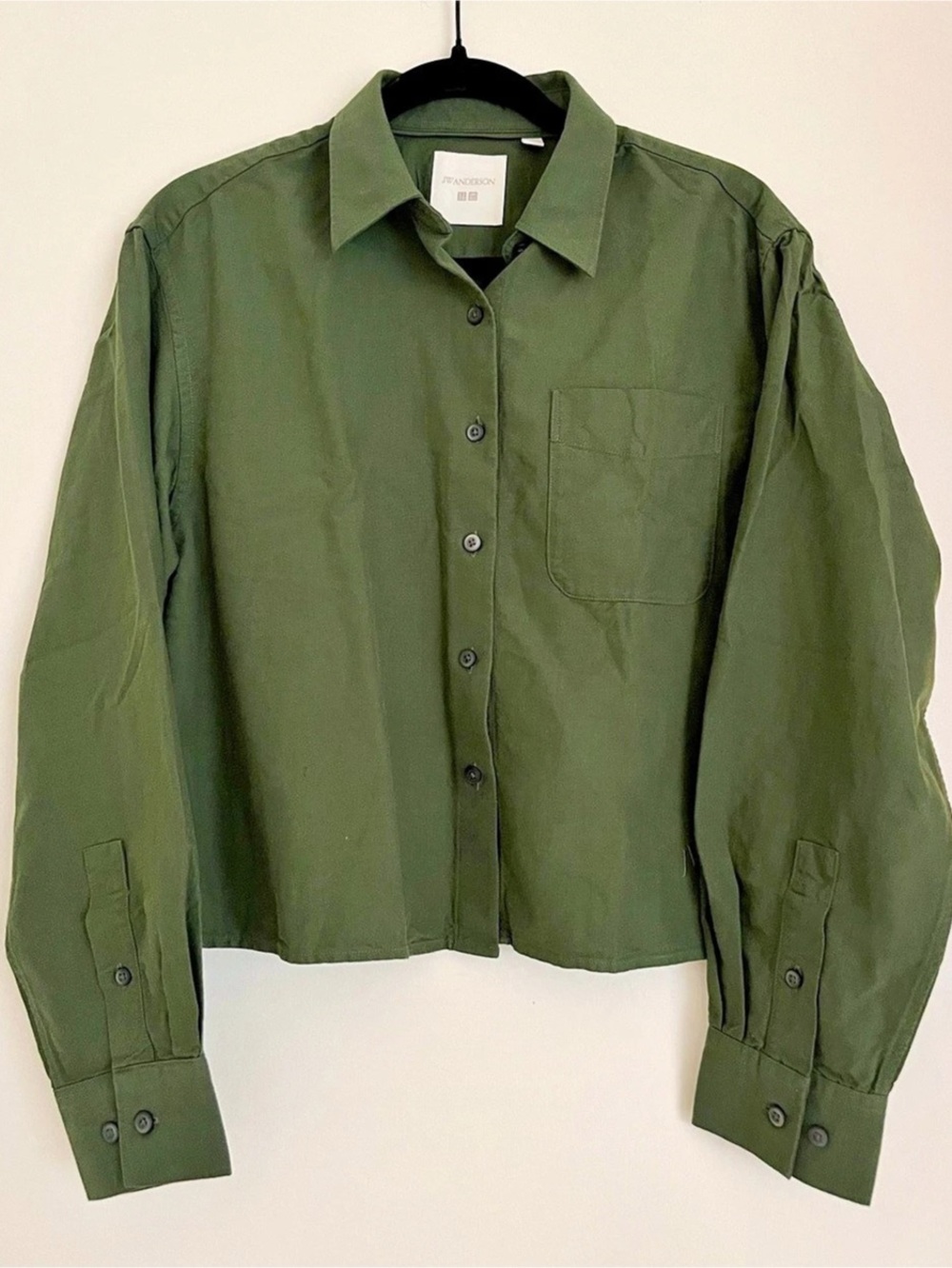 Uniqlo x JW Anderson Olive Boxy Oxford Shirt Like New